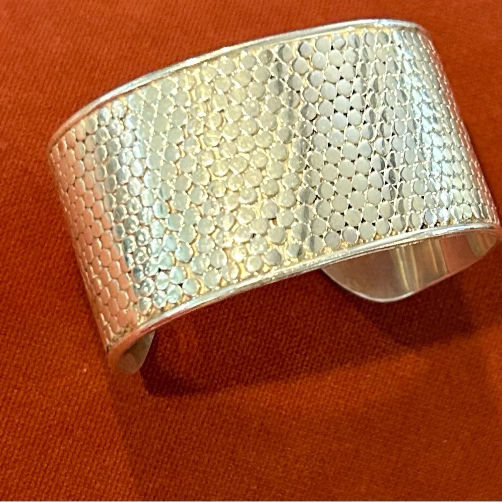 Anna Beck 1.25 in cuff Sterling.